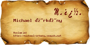 Michael Örkény névjegykártya